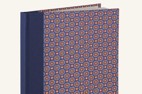 Blue orange notebook "Korbi", blank